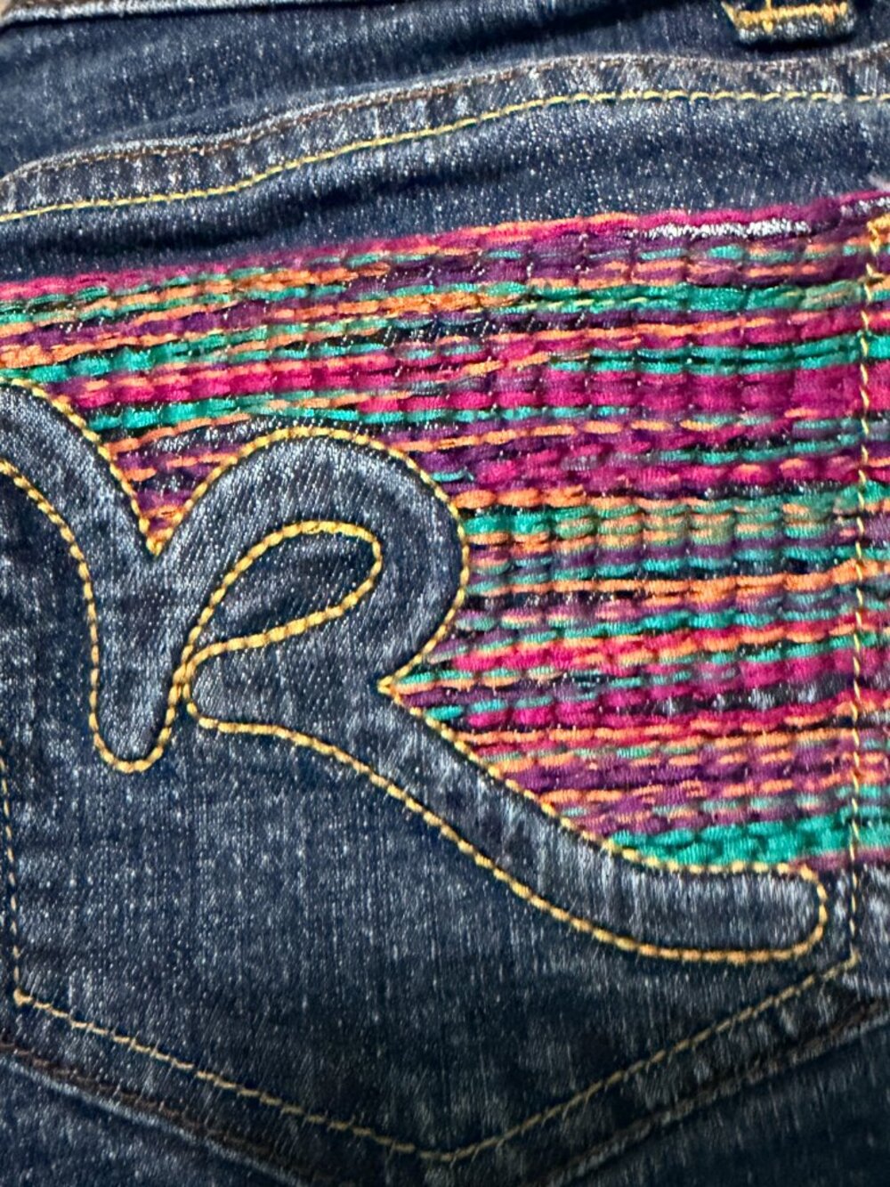 Rocawear “Simone” Straight Leg Jeans — Y2K Statement Denim